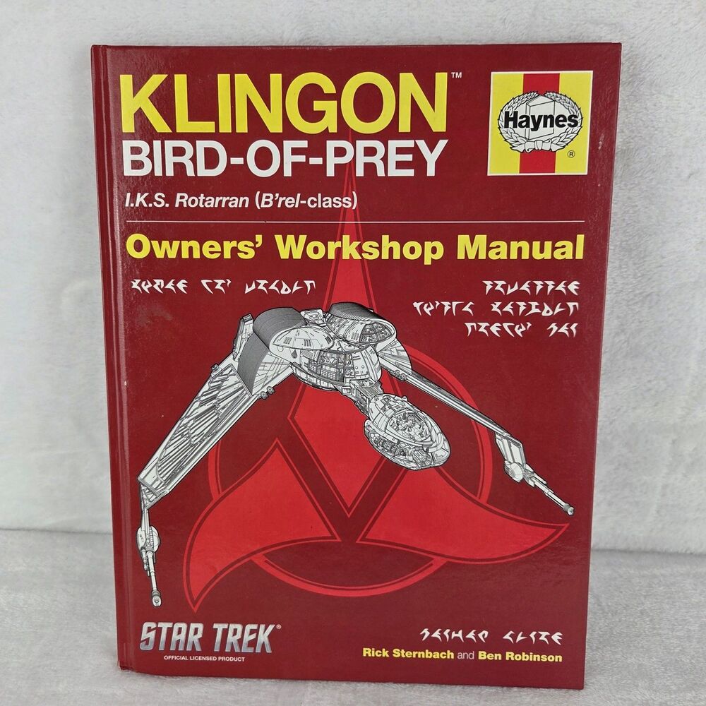Star Trek Klingon Bird-of-Prey Haynes Owners Workshop Manual 2012 HC